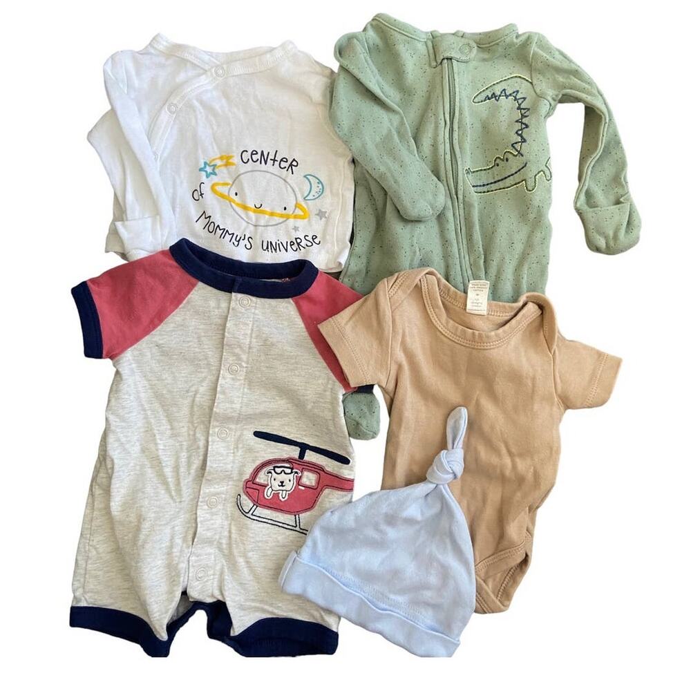Baby Boy Size Newborn Clothing Bundle Set